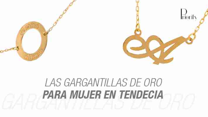 Las gargantillas de oro para mujer en tendencia